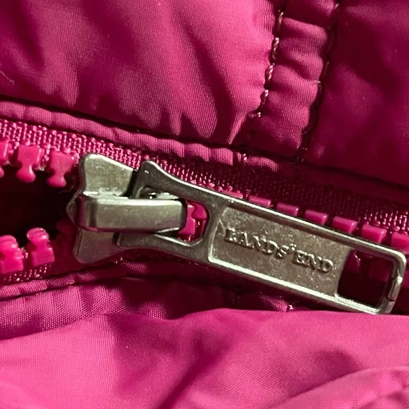 Lands’ End Women’s Lined Down Puffer Coat Large - Picture 11 of 13